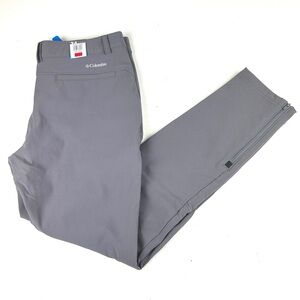Columbia Men’s Omni-Shield Straight Leg Pants Size: 34 x 32 Long Grey Color